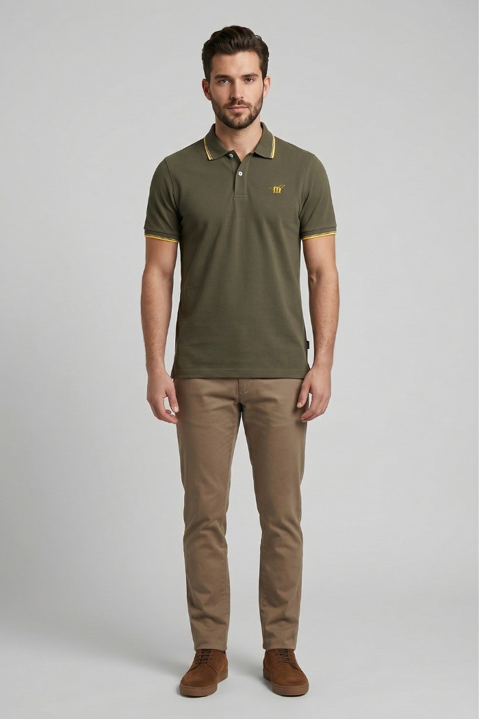 Henry Cotton's polo in piquet di cotone P626128 [8552b1fa]