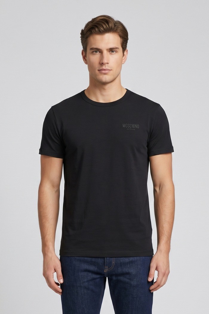 Moschino t-shirt in misto cotone stretch V1A0720-4428 [7c435158]