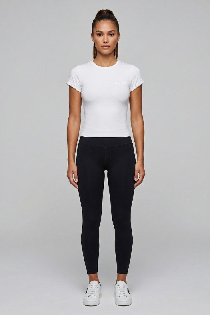 Moschino t-shirt in misto cotone stretch V6A0710 [9133f345]