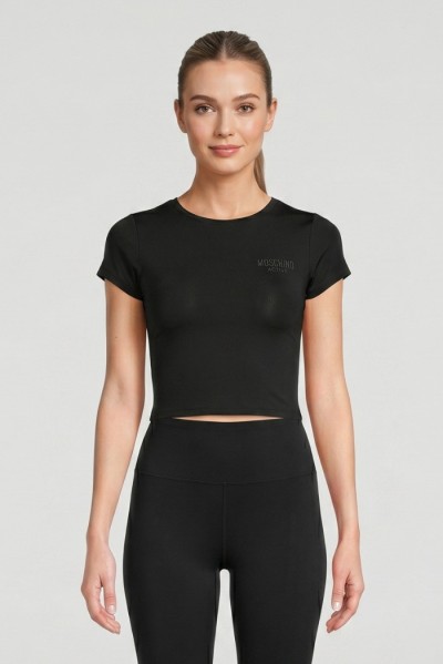 Moschino t-shirt in misto cotone stretch V6A0710 — 805219040080038_2
