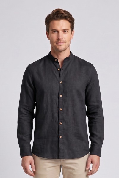Datch camicia coreana in lino DM1952 — 805219040080149_2