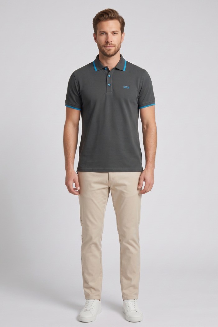 Datch polo in piquet di cotone DM2523 [2b8f4885]