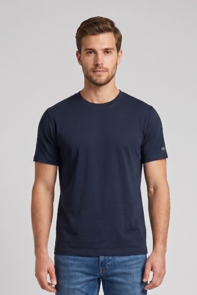 Datch t-shirt girocollo in cotone DM9302 — 805219040080154_2