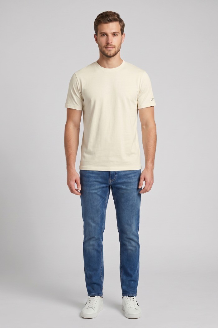 Datch t-shirt girocollo in cotone DM9302 [e8bd4b49]