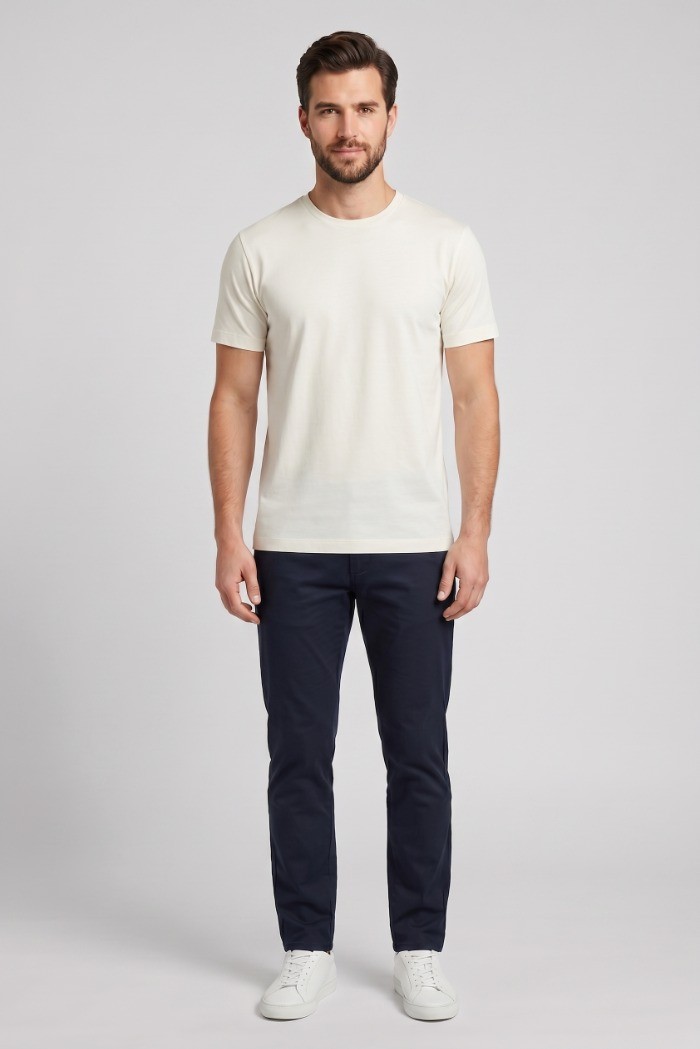 Datch t-shirt girocollo in misto cotone DM9304 [d2d1a817]
