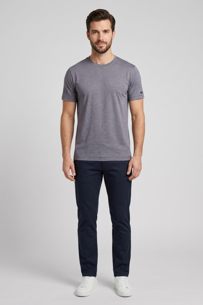 Datch t-shirt girocollo in misto cotone DM9304 [49cf1211]