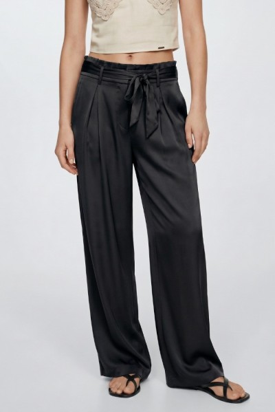Influencer pantalone palazzo in tessuto fluido 05Y157 — 805219040080096_3