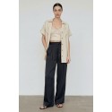Influencer pantalone palazzo in tessuto fluido 05Y157 [aede6ca7]