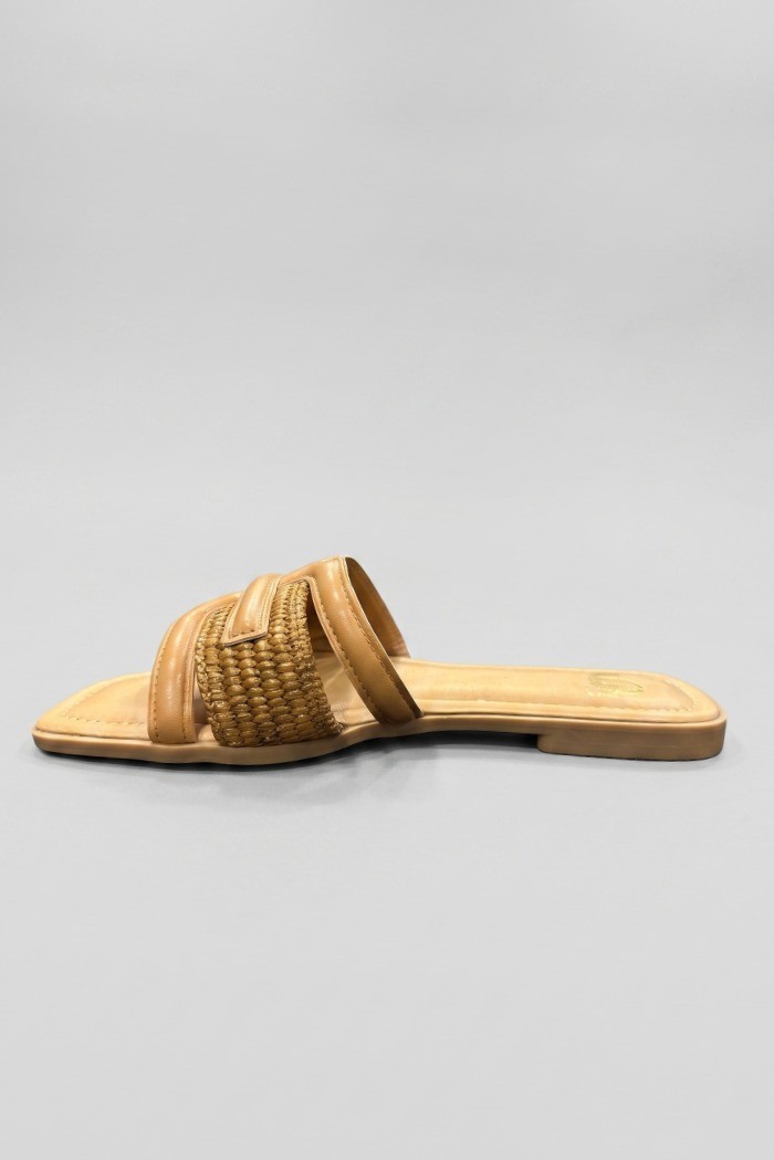Gold & Gold ciabatta con fascia intrecciata FL273 [e48623bf]