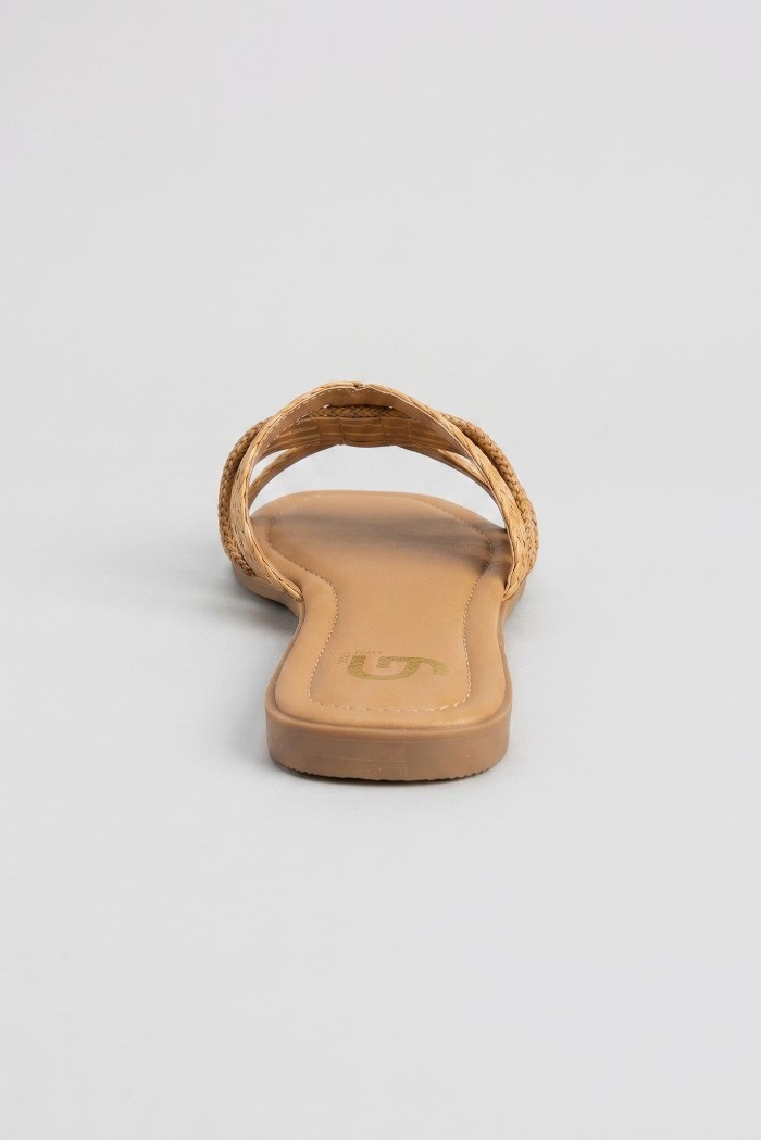 Gold & Gold ciabatta con fascia intrecciata FL273 [56cba5a5]