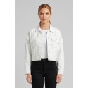 Influencer giacca in denim con applicazioni perle 05P144 [1dddba3a]
