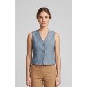 Fly Girl gilet in misto viscosa stretch 6304/03 [2feed4c5]