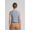 Fly Girl gilet in misto viscosa stretch 6304/03 [f6c897c8]