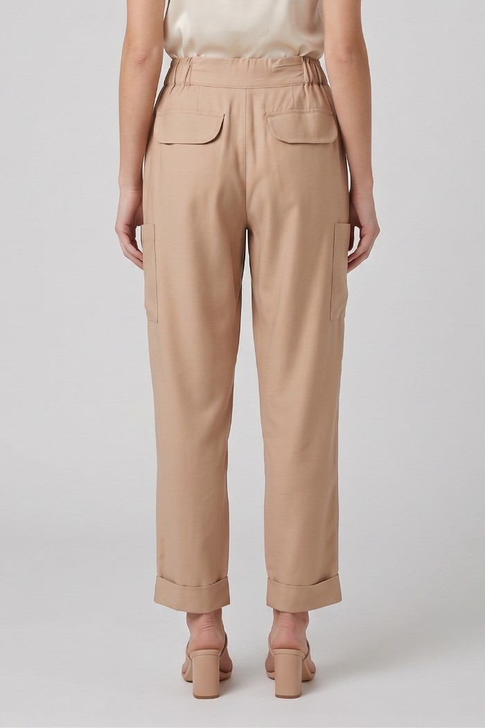 Celye pantalone con tasconi SS26C0683 [42d27551]