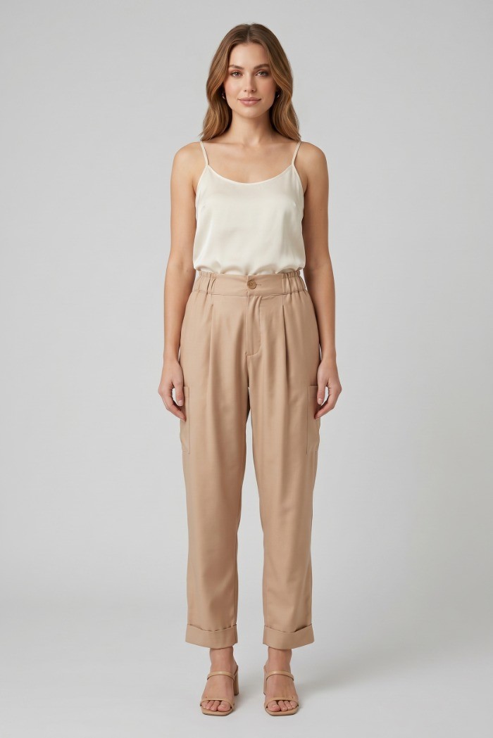 Celye pantalone con tasconi SS26C0683 [f5cfb455]