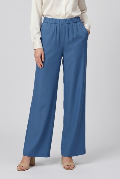 Celye pantalone con inserto rigato SS26C0602 — 805219040079242_1