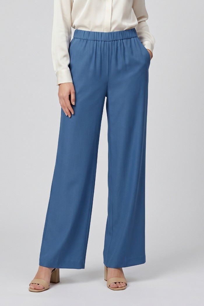 Celye pantalone con inserto rigato SS26C0602 [ee1079e9]