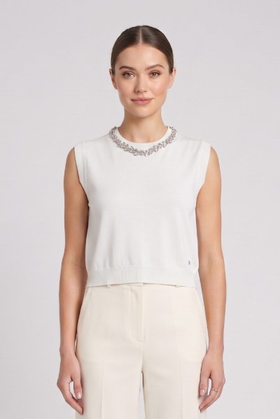 Fresh Flower gilet in misto viscosa FD489 [17216874]