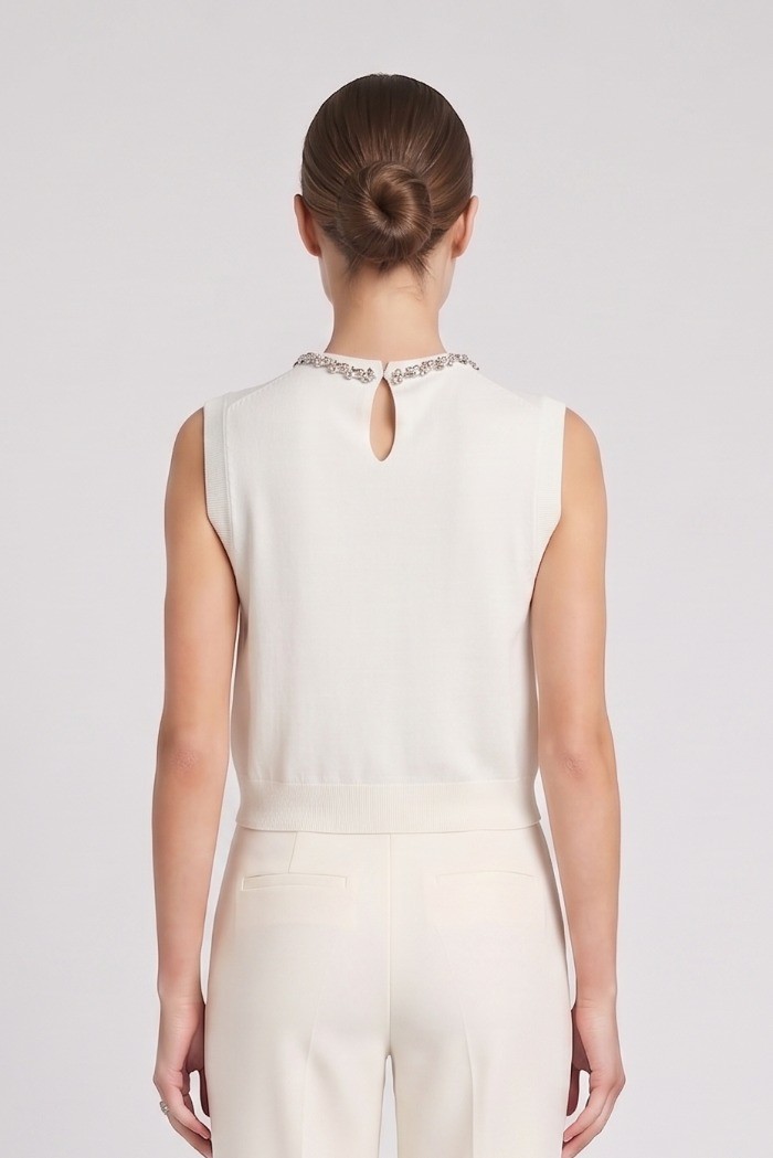 Fresh Flower gilet in misto viscosa FD489 [ce072b79]