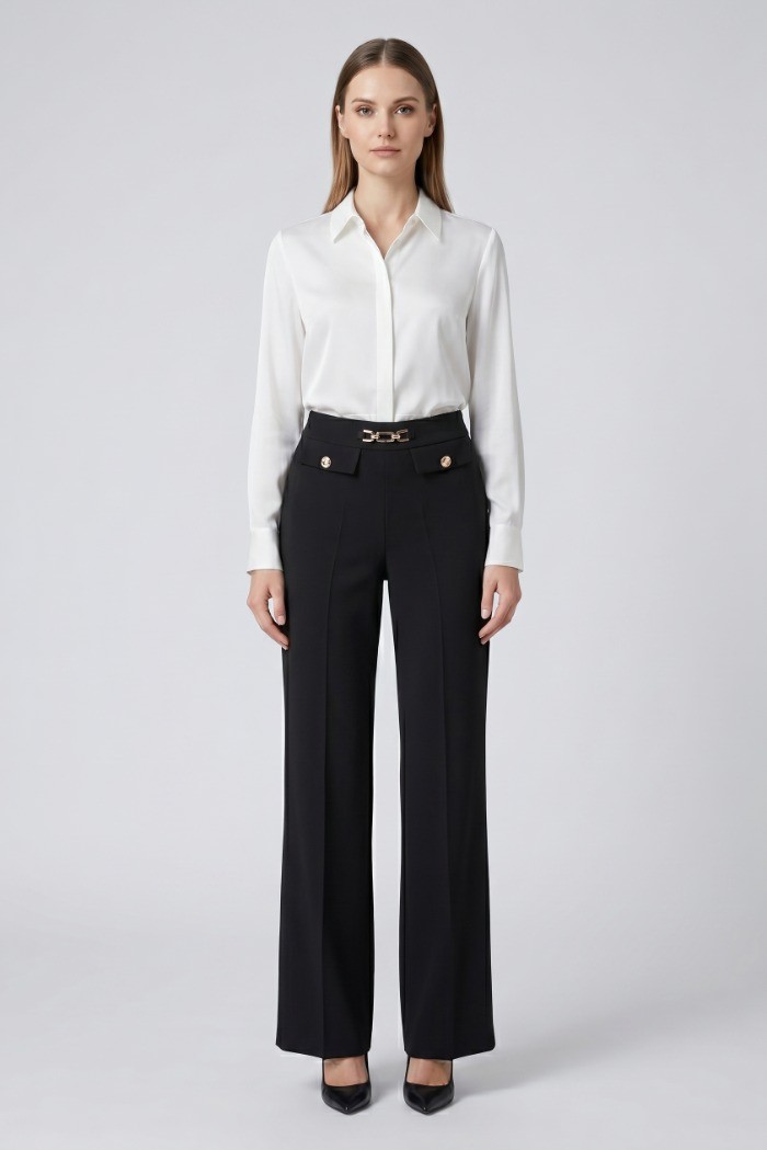 Fly Girl pantalone in tessuto stretch 31317/01 [2b51da3d]