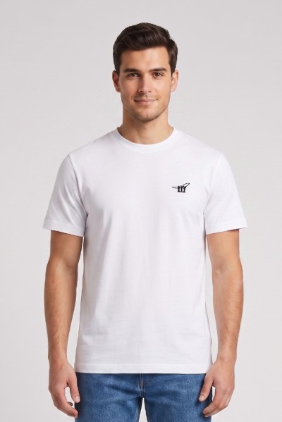 Henry Cotton's t-shirt in piquet con logo ricamato TS616040 [9a20ab4c]