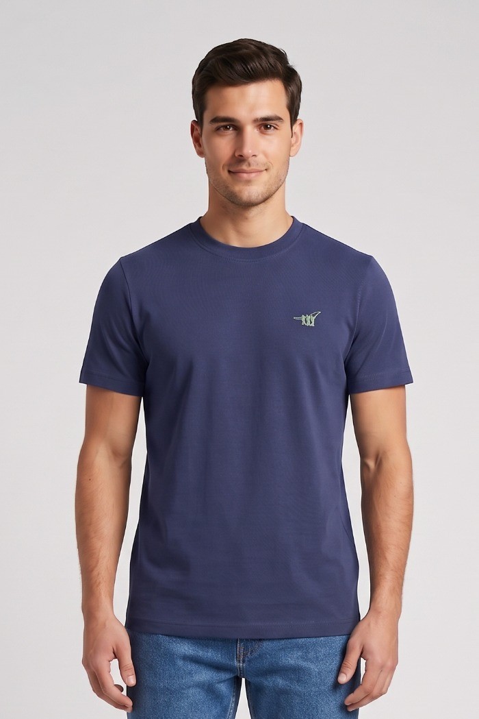 Henry Cotton's t-shirt in piquet con logo ricamato TS616040 [013e114a]