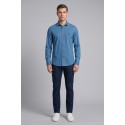 Henry Cotton's camicia in denim di cotone TIAGO [3a60c4d9]