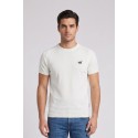 Henry Cotton's t-shirt filo di cotone con logo ricamato MG650798 [6a3afb7a]