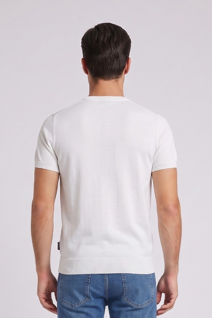 Henry Cotton's t-shirt filo di cotone con logo ricamato MG650798 [b31cb877]