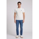 Henry Cotton's t-shirt filo di cotone con logo ricamato MG650798 [04017973]