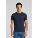 Henry Cotton's t-shirt filo di cotone con logo ricamato MG650798 [f124417c]