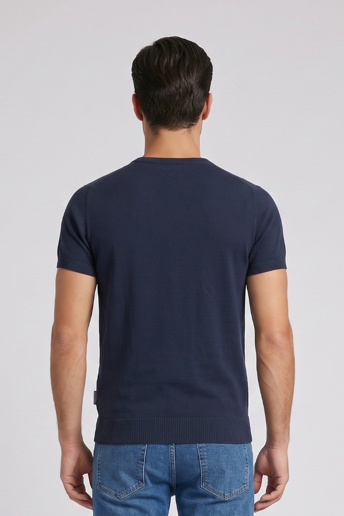 Henry Cotton's t-shirt filo di cotone con logo ricamato MG650798 [28020271]