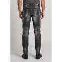 Drop Season 2 jeans in denim con spruzzi e rotture SS26D11 [0162285b]