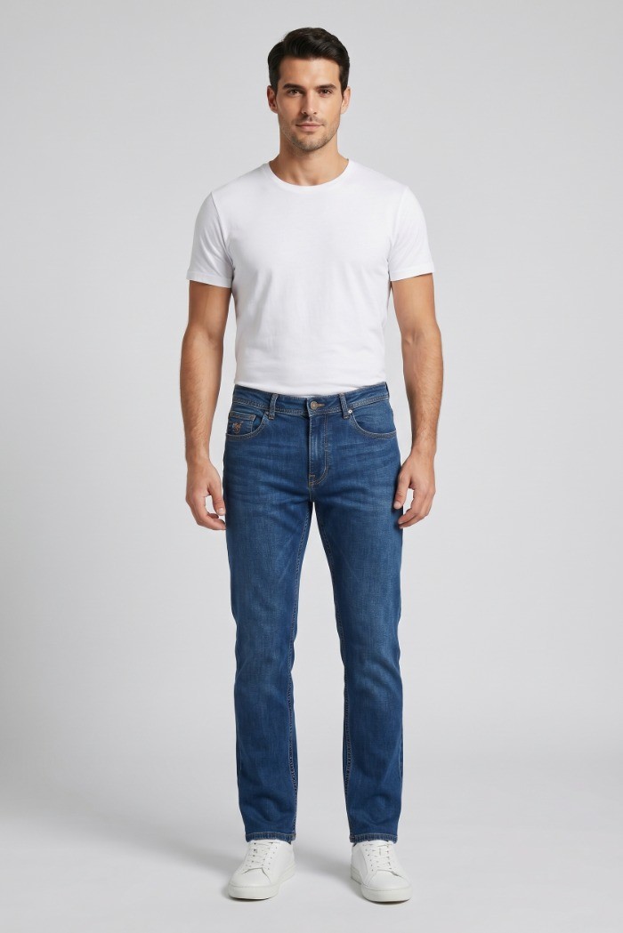 Henry Cotton's jeans in denim di cotone stretch DM650824 [0a7ff107]