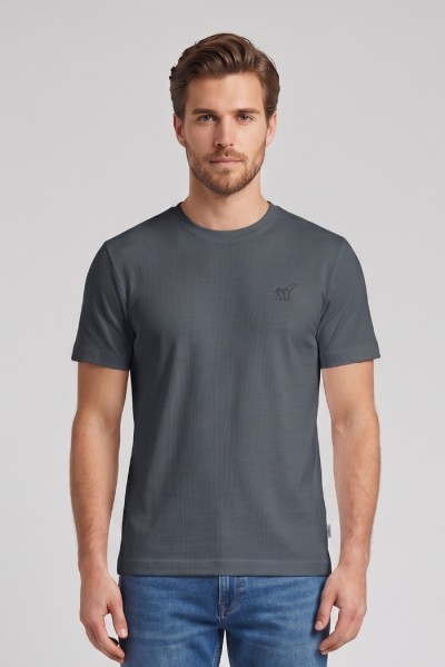 Henry Cotton's t-shirt in jersey di cotone stretch TS616041 [f9ed5f5e]