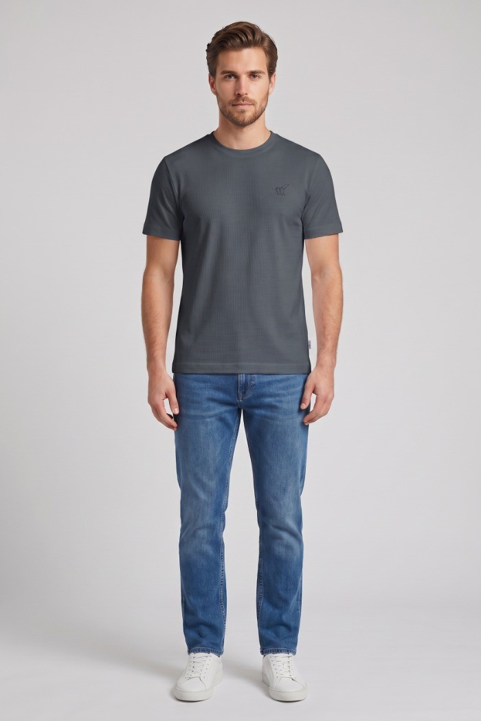 Henry Cotton's t-shirt in jersey di cotone stretch TS616041 [97d6dd57]