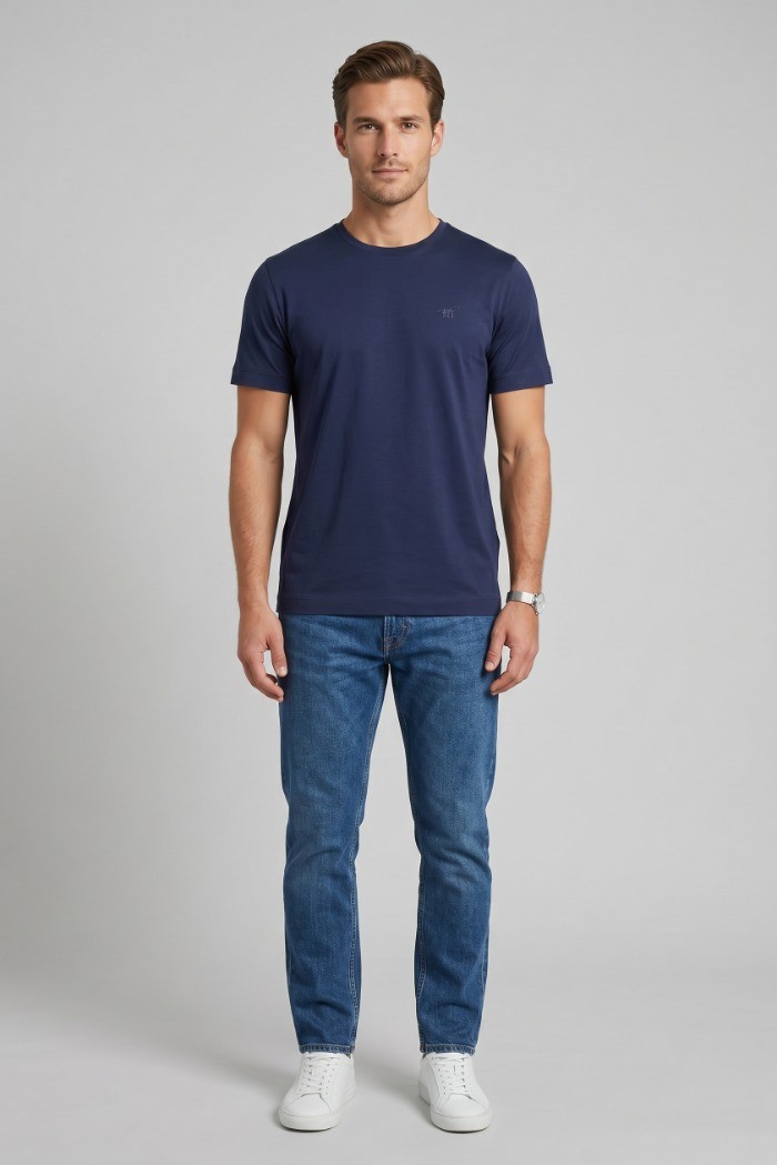 Henry Cotton's t-shirt in jersey di cotone TS650721 [7e6dc40c]