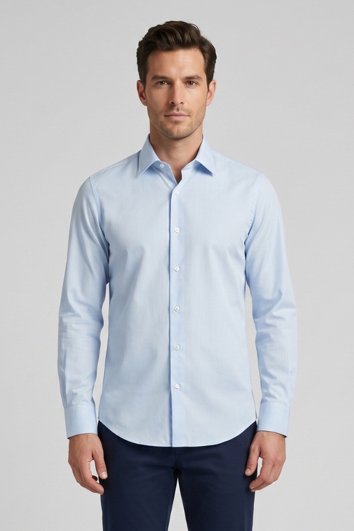 Vipa Camiceria camicia tailor fit in cotone TWILL [401d9fc1]