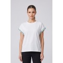Influencer t-shirt in cotone stretch con dettagli in lurex 05AB248 [ff66547d]