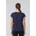 Influencer t-shirt in cotone stretch con dettagli in lurex 05AB248 [bd5ead76]