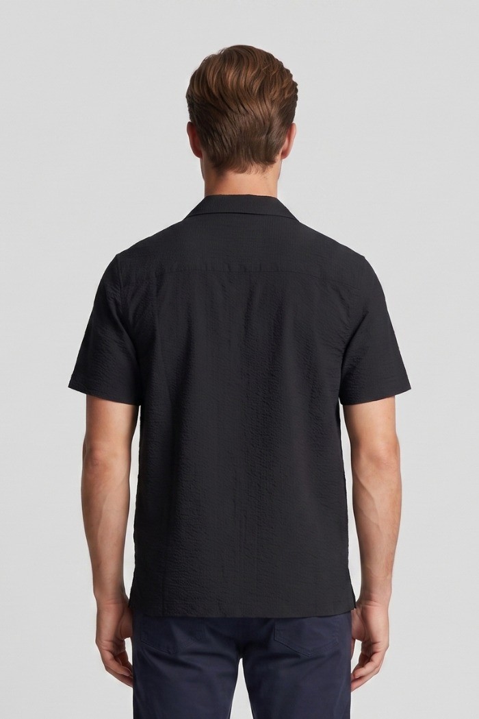 Lyle & Scott camicia mezza manica in seersucker Crinkle Resort SW2409V [f236cc0b]