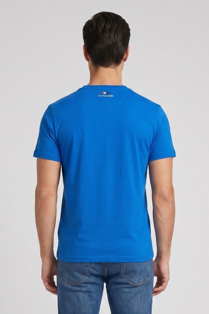 US Polo ASSN t-shirt in cotone con logo ricamato Luca US43154001 [320eac8a]