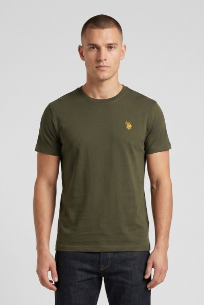 US Polo ASSN t-shirt in cotone con logo ricamato Luca US43154001 [1dc1131d]