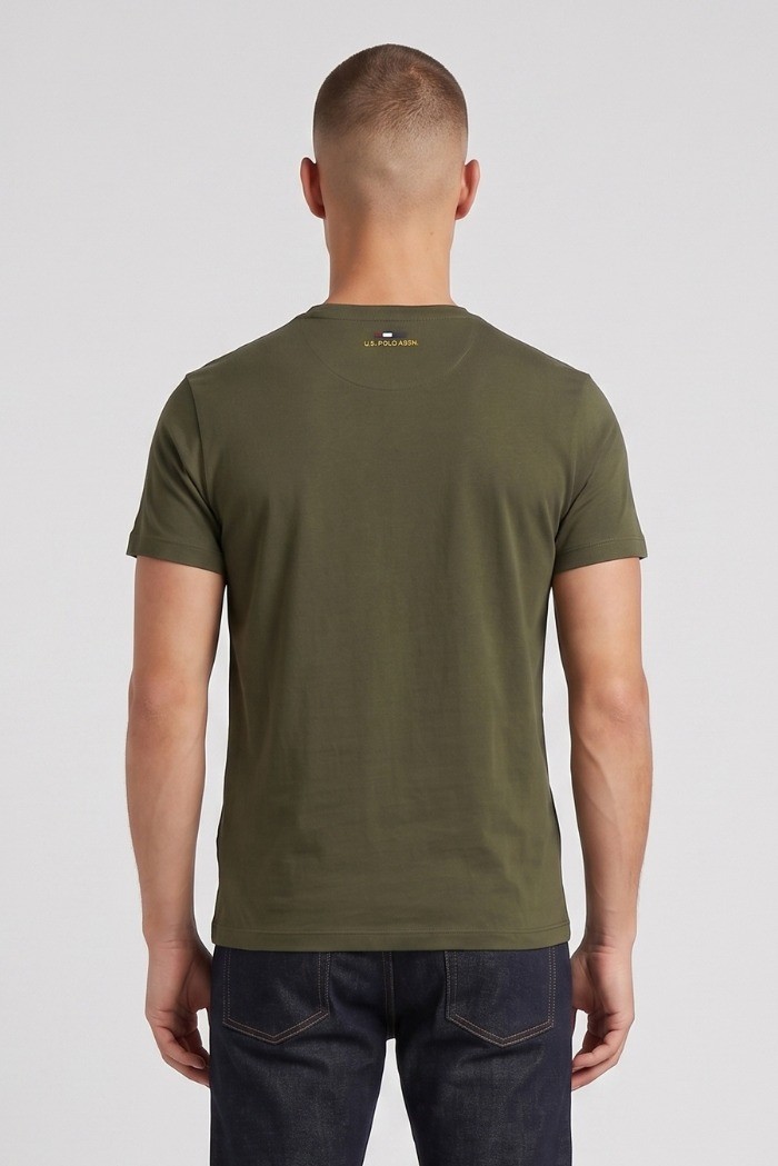 US Polo ASSN t-shirt in cotone con logo ricamato Luca US43154001 [c4e75010]