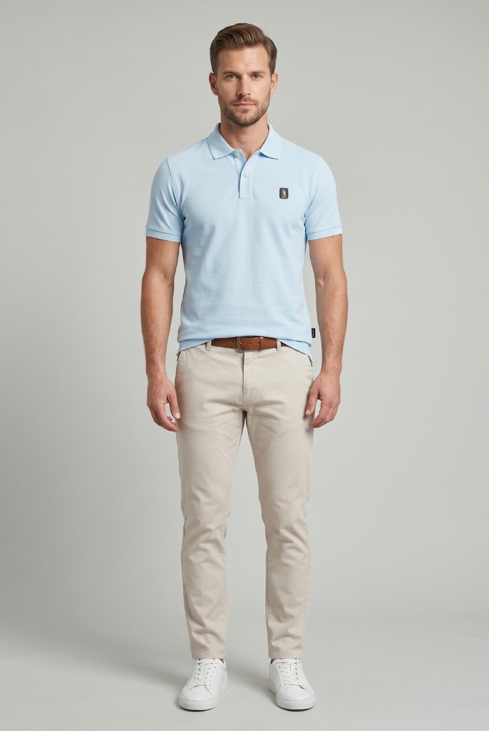 Refrigue polo in piquet di cotone stretch R5013M261 [fa863ef7]
