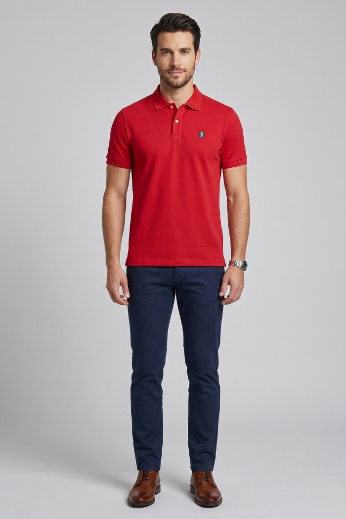 Refrigue polo in piquet di cotone stretch R5013M261 [d80c33d1]