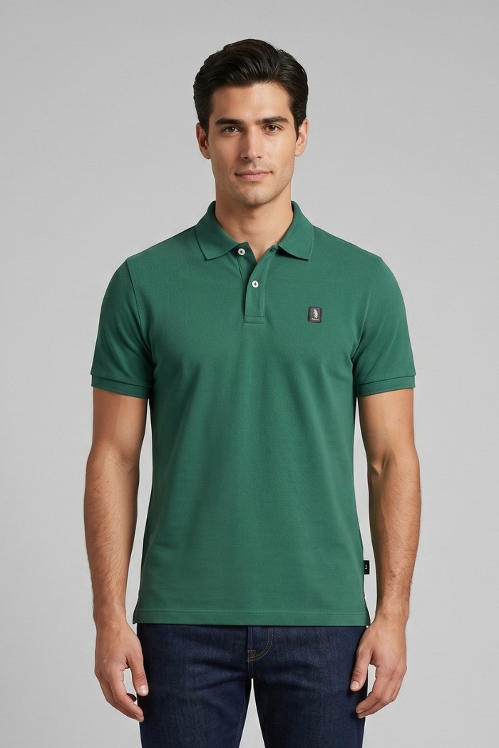 Refrigue polo in piquet di cotone stretch R5013M261 [854630a9]