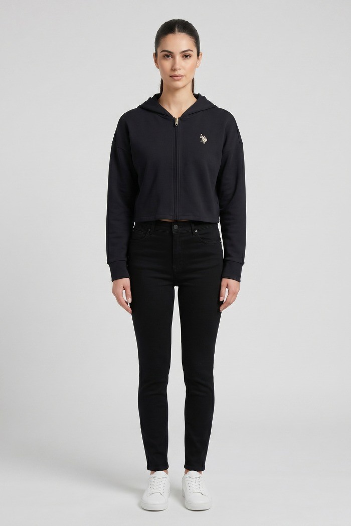 US Polo ASSN felpa in tessuto stretch con cappuccio US43362003 [c21a72ed]