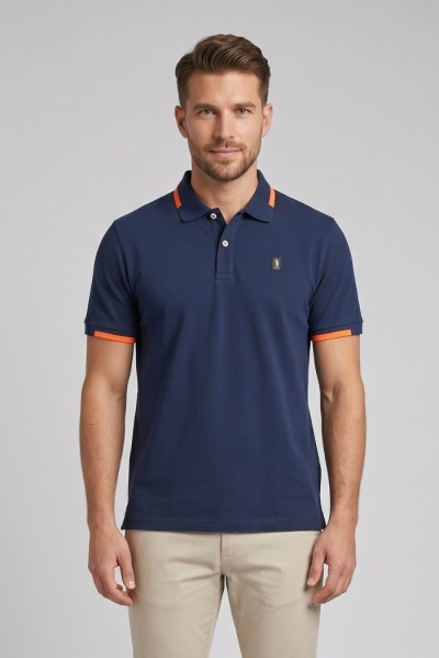 Refrigue polo in piquet di cotone stretch R5022M261 — 805219040079885_3