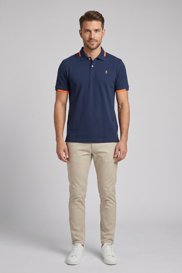 Refrigue polo in piquet di cotone stretch R5022M261 [e2fbbe7e]